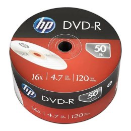 HP DVD-R, Inkjet Printable, 69303, 4.7GB, 16x, bulk, 50-pack, 12cm, do archiwizacji danych
