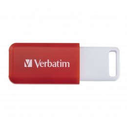 Verbatim USB flash disk, USB 2.0, 16GB, DataBar, czerwony, 49453, do archiwizacji danych