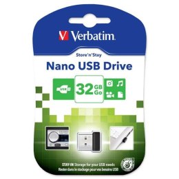 Verbatim USB flash disk, USB 2.0, 32GB, Nano, Store N Stay, czarny, 98130, USB A