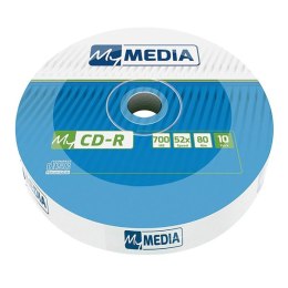 MyMedia CD-R, 69204, 10-pack, 700MB, 52x, 80min., 12cm, bez możliwości nadruku, wrap, Standard, do archiwizacji danych