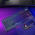 Marvo CM310 EN, RGB zestaw klawiatura + mysz i podkładka dla graczy, US, do gry, membranowa rodzaj przewodowa (USB), czarna
