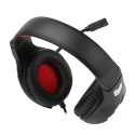 Marvo HG8928, słuchawki z mikrofonem, regulacja głośności, czarna, 3.5 mm jack + rozdvojka
