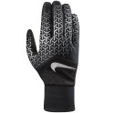 Rękawiczki męskie do biegania Nike Dri-Fit Tempo 360 czarno-srebrne NRGF4003