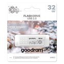 Goodram USB flash disk, USB 2.0, 32GB, UME WINTER, UME WINTER, biały, UME2-0320W0R11-WI