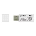 Goodram USB flash disk, USB 2.0, 32GB, UME WINTER, UME WINTER, biały, UME2-0320W0R11-WI