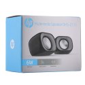 HP głośniki DHS-2111, 2.0, 6W, czarne, regulacja głośności, plastikowe