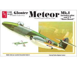 Model plastikowy AMT - Odrzutowiec Gloster Meteor MK-1 Fighter Jet