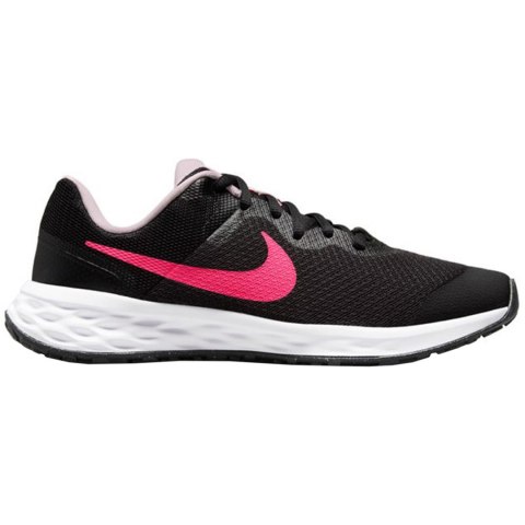 Buty dla dzieci Nike Revolution 6 NN (GS) czarno-różowe DD1096 007