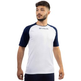 Koszulka Givova Capo Interlock biało-niebieska MAC03 0304