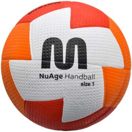 Piłka ręczna Meteor Nuage Junior 1 pomarańczowo-czerwona 10093