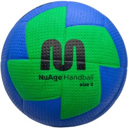 Piłka ręczna Meteor Nuage damska 2 niebiesko-zielona 10095