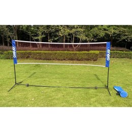 Zestaw regulowany do badmintona tenisa i siatkówki 3w1 siatka 310x76 cm