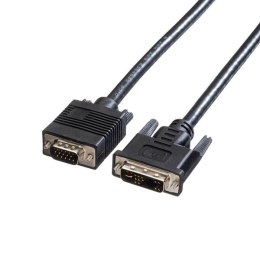 Kabel DVI (18+5) M- VGA (D-sub) M, 2m, czarna