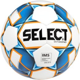 Piłka nożna Select Diamond 5 IMS 2019 biało-niebieska 15085