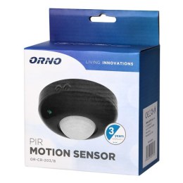 PIR motion sensor 230V 50Hz, 6m, czarny, ORNO
