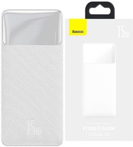 Baseus Bipow Digital Display | Power Bank 10000mAh Biały BASEUS