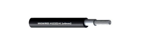 Przewód kabel SOLARNY 4mm2 MG Wires, H1Z2Z2-K CZARNY 1m MG WIRES