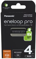 Akumulatorki Panasonic Eneloop PRO R03/AAA 930mAh Ni-MH BK-4HCDE/4BE - 4 sztuki (blister) PANASONIC