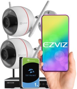 Zestaw monitoringu bezprzewodowego 2 kamery tubowe 4MPx WiFi EZVIZ EZVIZ