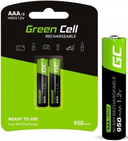 AKUMULATORKI Green Cell 2x AAA HR03 950mAh GR07 GREEN CELL