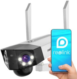 Kamera IP Reolink DUO 4G LTE akumulatorowa bezprzewodowa z podwójnym obiektywem 4MP REOLINK