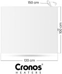 Panel grzewczy IR CRONOS Synthelith PRO CRP-1200TWP WHITE TUYA CRONOS HEATERS
