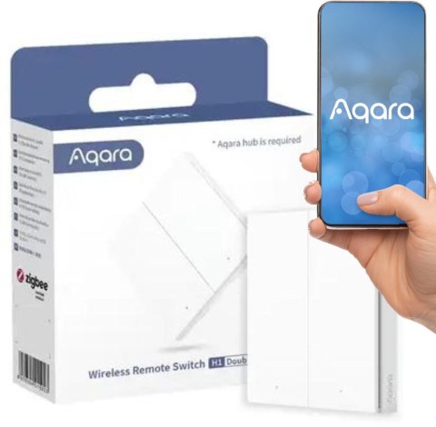 AQARA Przełącznik bezprzewodowy 2-przyciskowy WRS-R02 Homekit EU AQARA