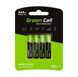 AKUMULATORKI Green Cell 4x AAA HR03 950mAh GR03 GREEN CELL