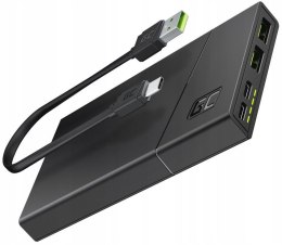 Power Bank Green Cell GC PowerPlay10S 10000mAh z szybkim ładowaniem 2x USB Ultra Charge oraz 2x USB-C Power Delivery 18W GREEN C GREEN CELL