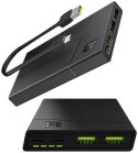 Power Bank Green Cell GC PowerPlay10S 10000mAh z szybkim ładowaniem 2x USB Ultra Charge oraz 2x USB-C Power Delivery 18W GREEN C GREEN CELL