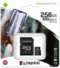 Karta pamięci Kingston Canvas Select Plus 256GB 100MB microSDXC CL10 + SD Adapter KINGSTON