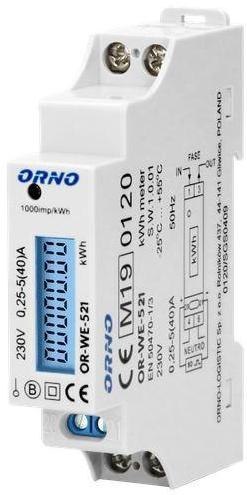 Licznik energii elektrycznej 1-fazowy ORNO OR-WE-521 ORNO