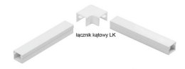 Osprzęt do listew elektroinstalacyjnych, łącznik kątowy BIAŁY LK 20x14 (1szt.) STASIŃSKI