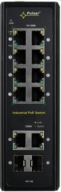Switch przemysłowy PULSAR ISF108 (8xPoE, 2xCombo) PULSAR