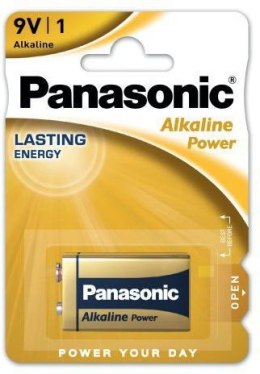 Bateria PANASONIC 9V 6LR61 Alcaline (blister 1 szt.) PANASONIC