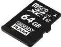 KARTA PAMIĘCI microSD GOODRAM UHS1 CL10 64GB + ADAPTER 100MB GOODRAM