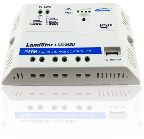 Regulator ładowania PWM, EPEVER LS2024EU 20A 12/24V + gniazdo USB EPEVER