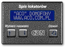 ACO CDN-230E ST Elektroniczny spis lokatorów stal ACO