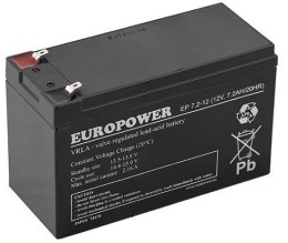 Akumulator EUROPOWER serii EP 12V 7,2Ah (Żywotność 6-9lat) EUROPOWER