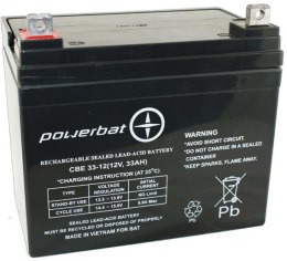 Akumulator PowerBat AGM 12V 33Ah POWERBAT