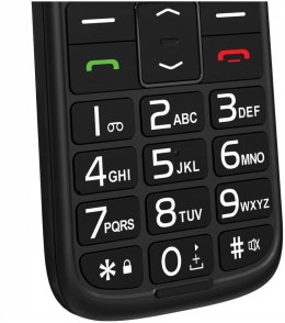 LTC Telefon dla seniora MOB30 z klapką, czarny LXMOB30 LTC