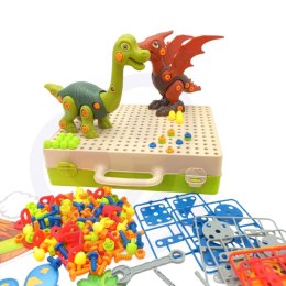 WOOPIE Klocki Konstrukcyjne Dinozaury do Skręcenia Zestaw 3D