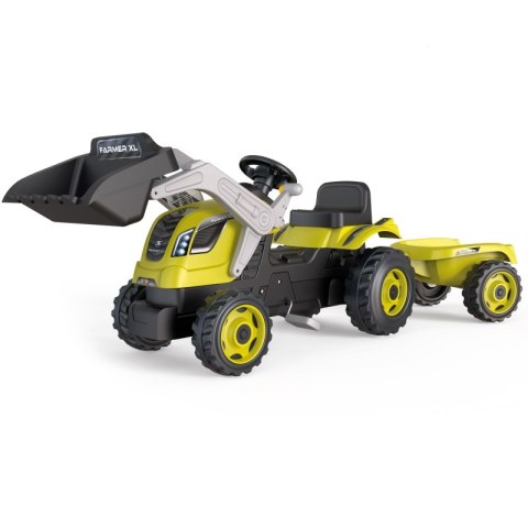 SMOBY Traktor na Pedały Farmer Max z Przyczepką i Łopatą