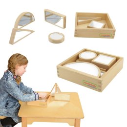 Drewniane Klocki Dwustronne Lustrzane Suchościeralne Masterkidz 6 Elementów Montessori