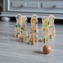 CLASSIC WORLD Wooden Bowling Game for Children 6 pcs + Ball