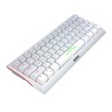 Marvo KG962 EN - R, klawiatura US, do gry, mechaniczna rodzaj przewodowa (USB), biała, podświetlenie, czerwone przełączniki