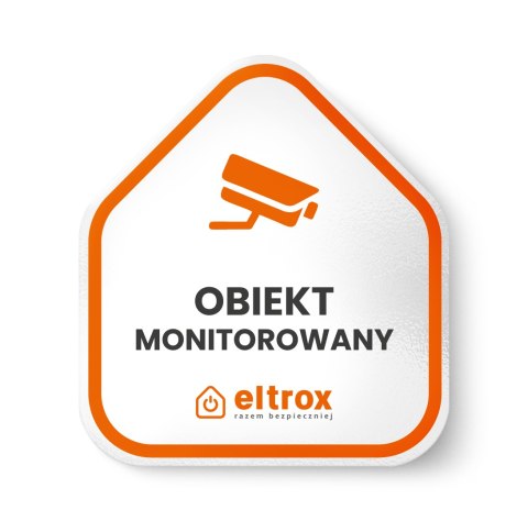 Tabliczka PCV Obiekt Monitorowany Eltrox OEM