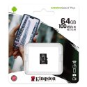 Kingston karta Canvas Select Plus, 64GB, micro SDXC, SDCS2/64GBSP, UHS-I U1 (Class 10), A1