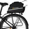 Wozinsky duża torba rowerowa na bagażnik 35l + pokrowiec przeciwdeszczowy czarny WBB19BK WOZINSKI
