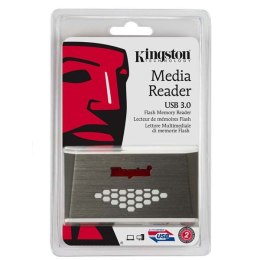 Kingston czytnik kart pamięci USB (3.0), zewnętrzny, szaro-biały